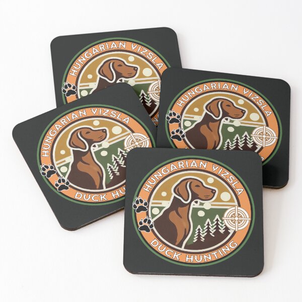 Item preview, Hungarian Vizsla Duck Hunting Emblem designed and sold by SportyAndArtful.