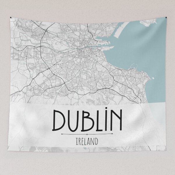 Item preview, Dublin City Map designed and sold by TravelWish.