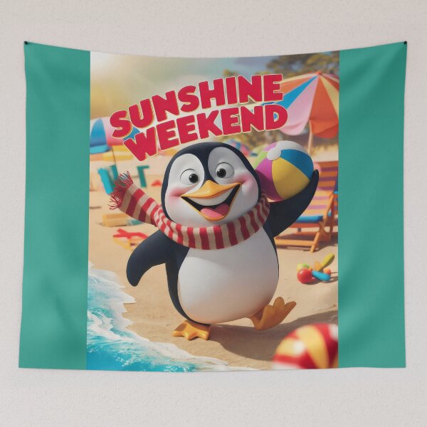 Item preview, Smiling penguin. designed and sold by MyHappyArtShop.