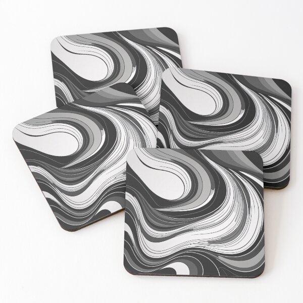 Item preview, Monochrome Abstract Art In Black And White designed and sold by SeamPix.