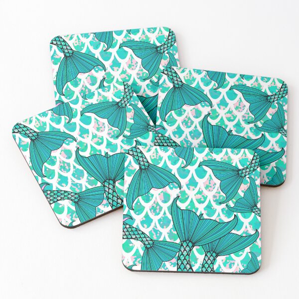 Item preview, Blue Mermaid Tail Pattern designed and sold by Sartoris Art.