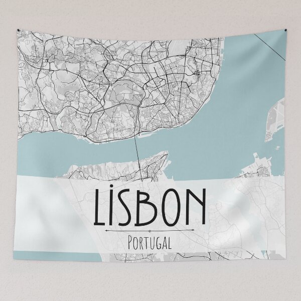 Item preview, Lisbon City Map designed and sold by TravelWish.