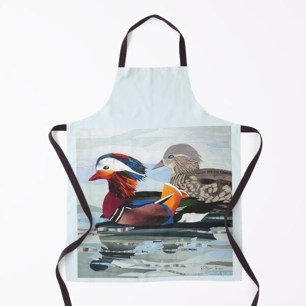 Item preview, Mandarin ducks in colourful collage designed and sold by Kathryn Green.