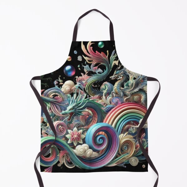 Item preview, Swirling Mythical Dragons designed and sold by TeslaSt0re.