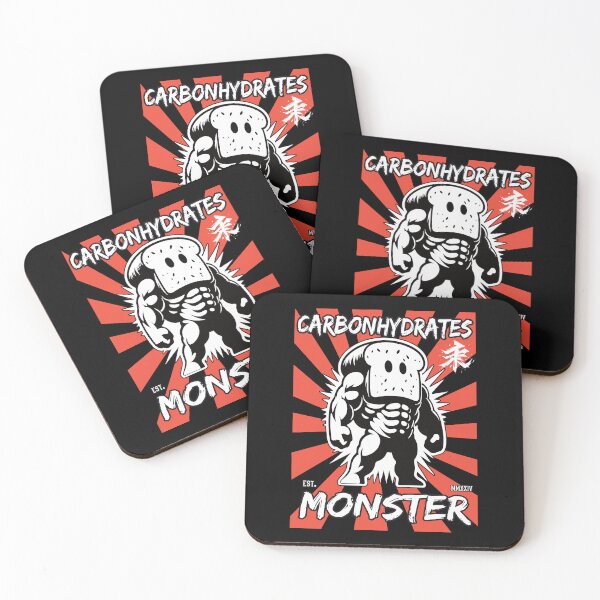 Item preview, Carbohydrate Monster - Funny Bread Monster Design in Japanese Style designed and sold by RetroMaritalArt.