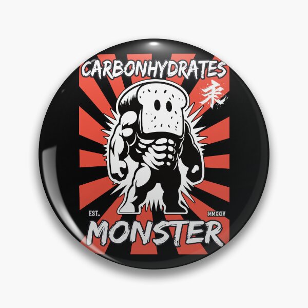 Item preview, Carbohydrate Monster - Funny Bread Monster Design in Japanese Style designed and sold by RetroMaritalArt.