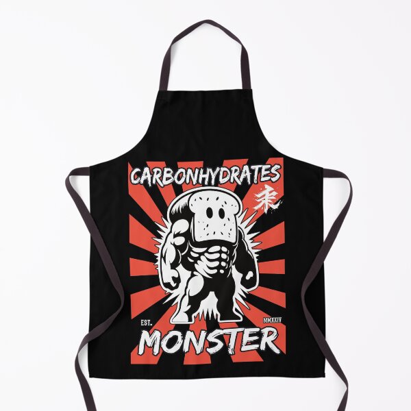 Item preview, Carbohydrate Monster - Funny Bread Monster Design in Japanese Style designed and sold by RetroMaritalArt.