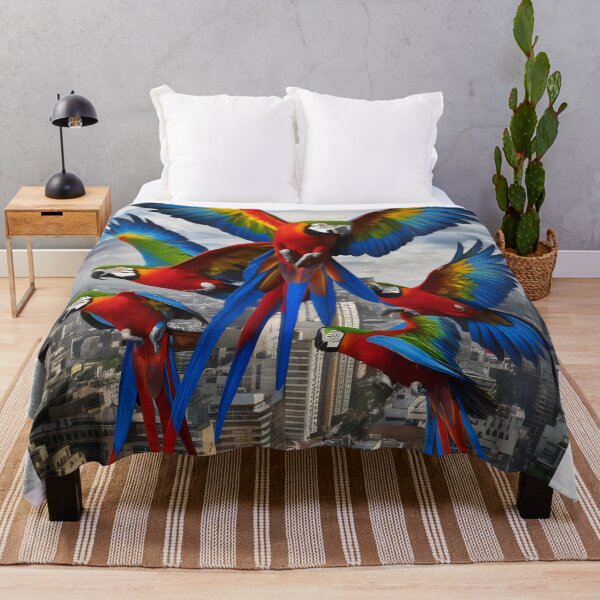 Item preview, Flying parrots. designed and sold by MyHappyArtShop.
