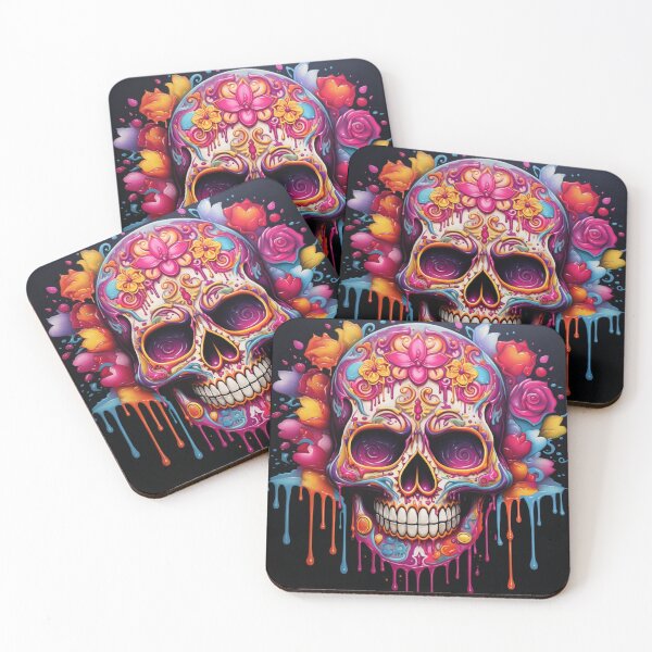 Item preview, Colorful Sugar Skull designed and sold by ZombieCrew.