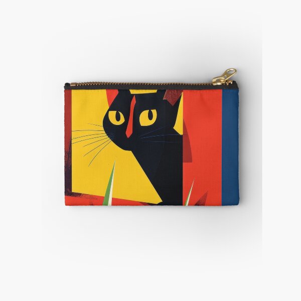 Item preview, Black Cat Peeking Through Colorful Window designed and sold by Retrocranio.