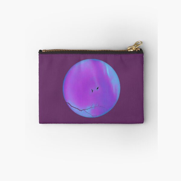 Item preview, Pareidolia Face Birds Eyes Branches Mouth - Purple and Blue designed and sold by Beachy.