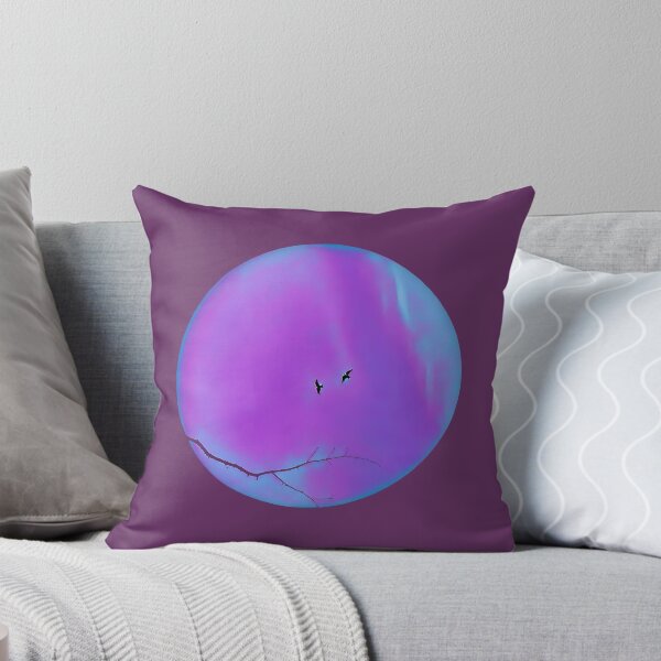 Item preview, Pareidolia Face Birds Eyes Branches Mouth - Purple and Blue designed and sold by Beachy.