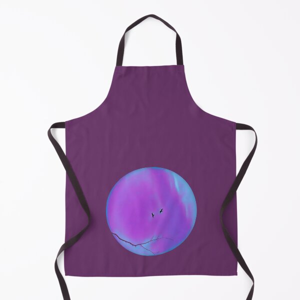 Item preview, Pareidolia Face Birds Eyes Branches Mouth - Purple and Blue designed and sold by Beachy.