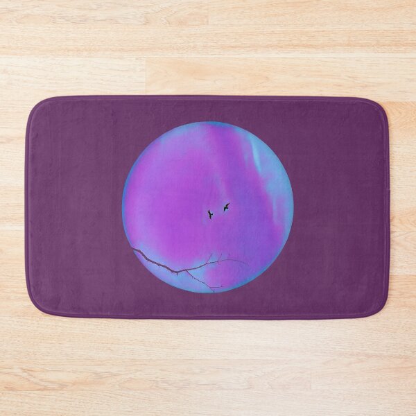 Item preview, Pareidolia Face Birds Eyes Branches Mouth - Purple and Blue designed and sold by Beachy.