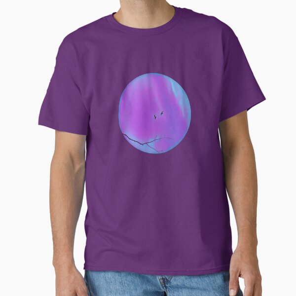 Item preview, Pareidolia Face Birds Eyes Branches Mouth - Purple and Blue designed and sold by Beachy.