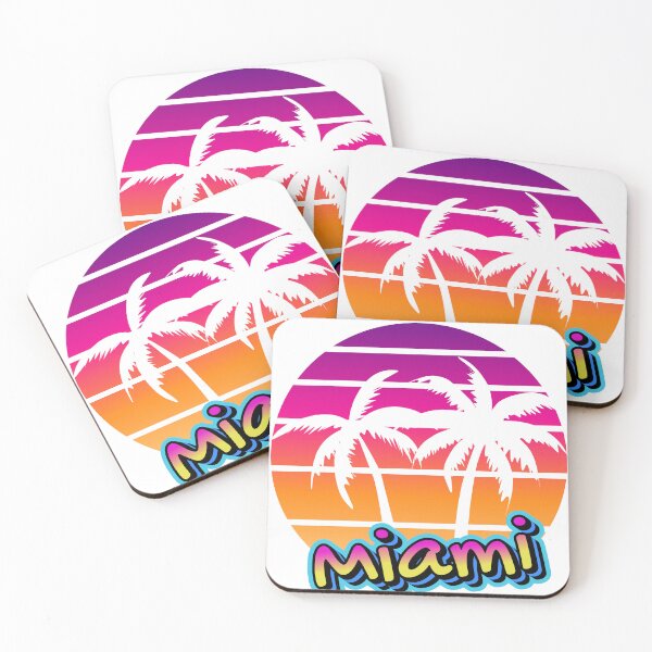 Item preview, Miami Sunset Retro Palm Trees | Vibrant Tropical Beach Design designed and sold by WarFX Designs.