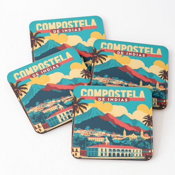 Item preview, Compostela de Indias Nayarit Mexico Magic Town Vintage Travel Tourism designed and sold by TravelersGems.