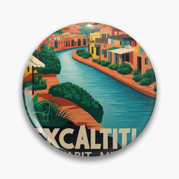 Item preview, Mexcaltitlan Nayarit Mexico Magic Town Vintage Travel Tourism designed and sold by TravelersGems.