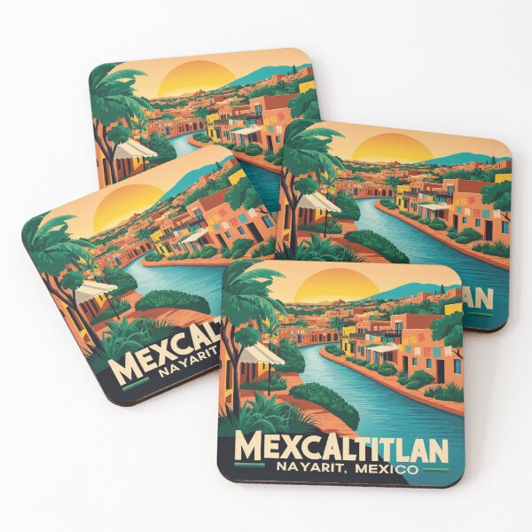 Item preview, Mexcaltitlan Nayarit Mexico Magic Town Vintage Travel Tourism designed and sold by TravelersGems.