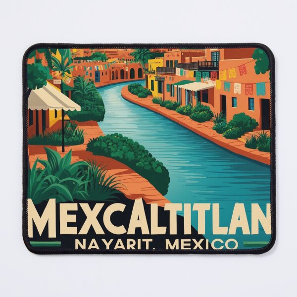 Item preview, Mexcaltitlan Nayarit Mexico Magic Town Vintage Travel Tourism designed and sold by TravelersGems.