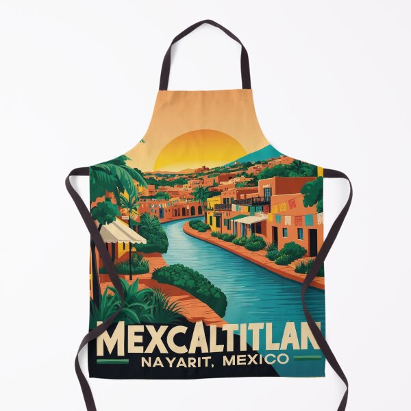 Item preview, Mexcaltitlan Nayarit Mexico Magic Town Vintage Travel Tourism designed and sold by TravelersGems.