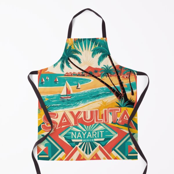 Item preview, Sayulita Nayarit Mexico Magic Town Vintage Travel Tourism designed and sold by TravelersGems.