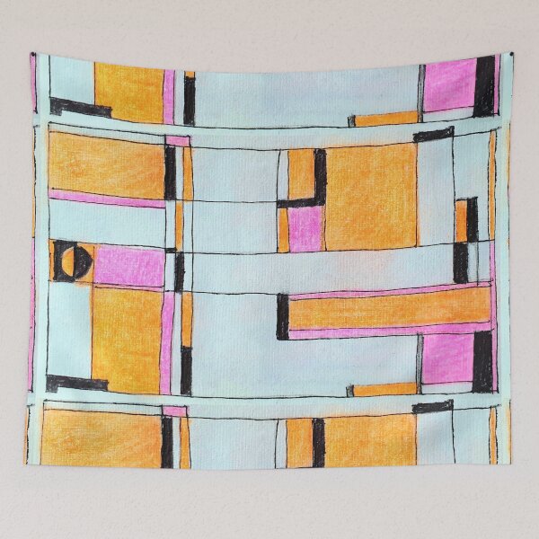 Item preview, abstract buildings. the city designed and sold by Tereza Pilar  Art.