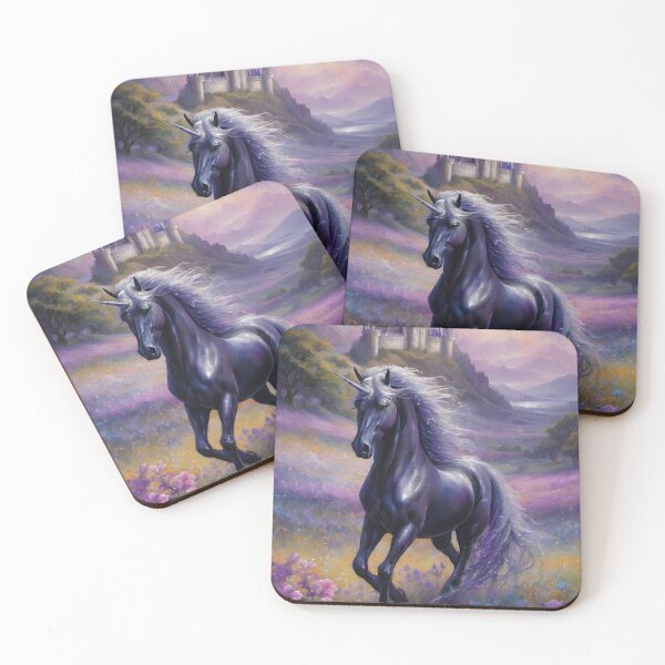 Item preview, Unicorns of Camelot “Galahad III” Black Unicorn  designed and sold by Spellhorn13.
