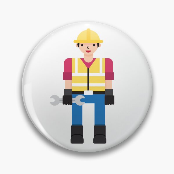 Item preview, Smiling Male Construction Worker with Hard Hat designed and sold by syamhnsb.