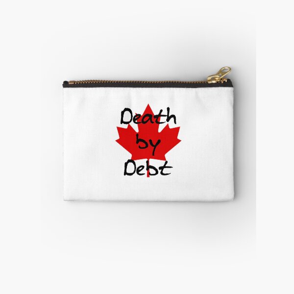 Item preview, Canada Death by Debt Large Maple Leaf Light-Color designed and sold by TinyStarCanada.