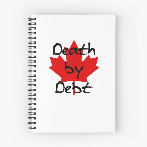 Item preview, Canada Death by Debt Large Maple Leaf Light-Color designed and sold by TinyStarCanada.
