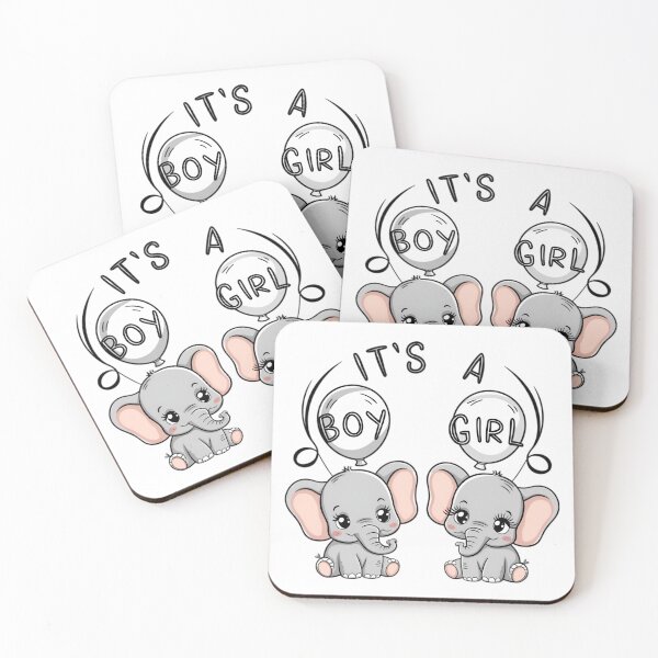 Item preview, Gender Reveal - Elephant theme designed and sold by SparklingMoment.