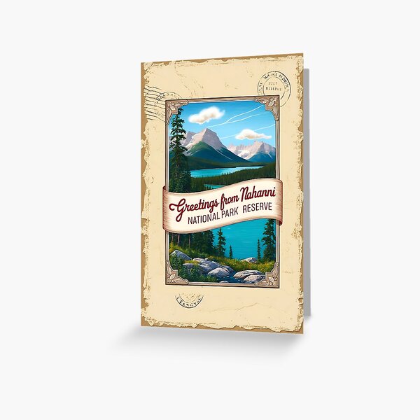 Item preview, Nahanni National Park Canada Postcard Vintage Travel Retro designed and sold by TravelPostcardGems.