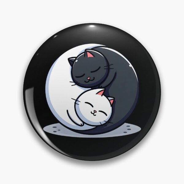 Item preview, Símbolo de los gatos Yin Yang | Lindo regalo para los amantes de los gatos. designed and sold by ViralBrowser.