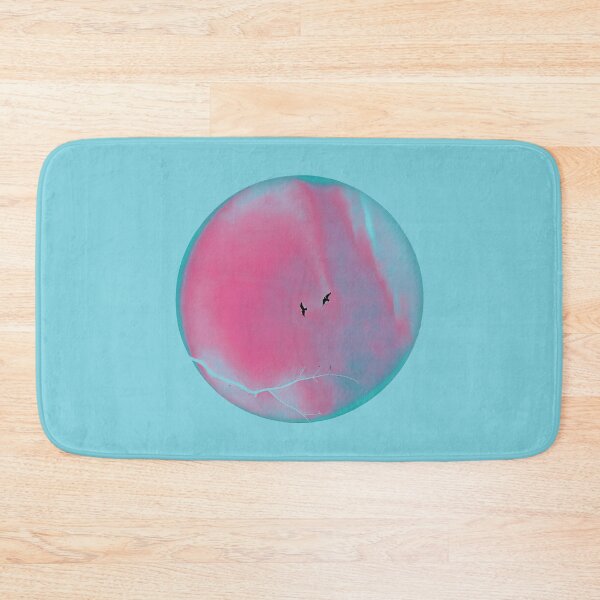 Item preview, Pareidolia Face Birds Eyes Branches Mouth - Dusty Pink and Cyan designed and sold by Beachy.