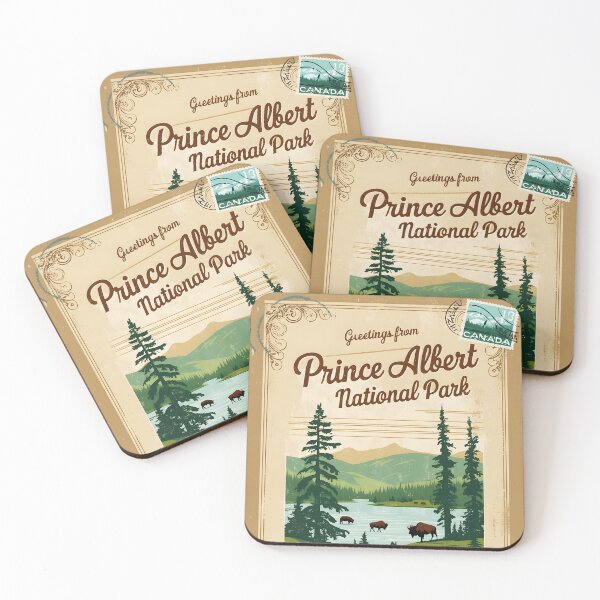 Item preview, Prince Albert National Park Canada Postcard Vintage Travel Retro designed and sold by TravelPostcardGems.