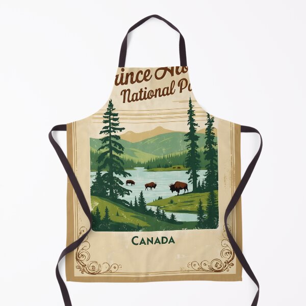 Item preview, Prince Albert National Park Canada Postcard Vintage Travel Retro designed and sold by TravelPostcardGems.