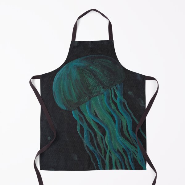Item preview, Jellyfish on dark background designed and sold by Sandra Steinke.