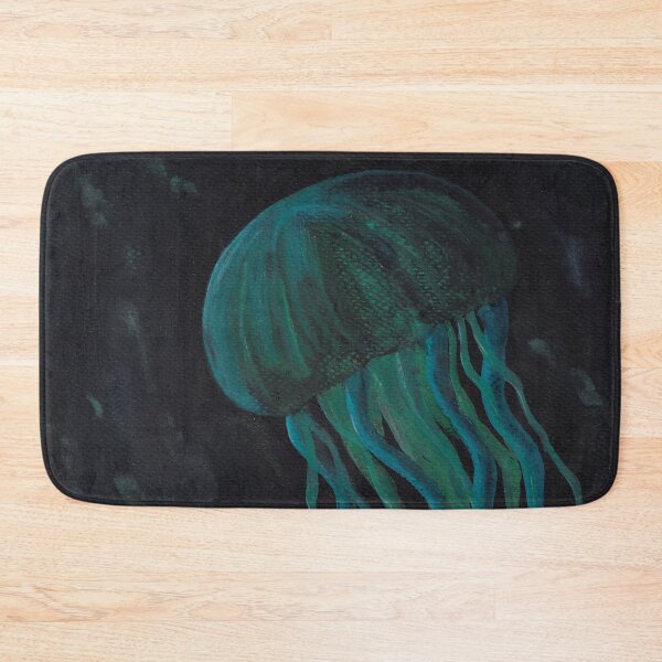 Item preview, Jellyfish on dark background designed and sold by Sandra  Steinke.