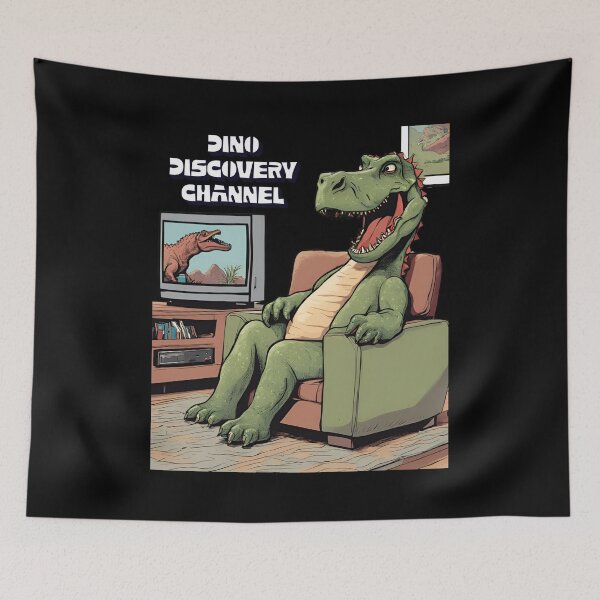 Item preview, Dino Discovery Channel - Dinosaur Humor designed and sold by signshirtz.