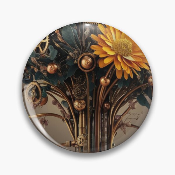 Artikelvorschau, „Mechanische Blüten: Eine Steampunk-Blumensymphonie“ entworfen und verkauft von cbishopbailey.