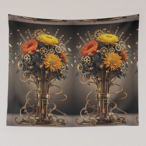 Item preview,  "Mechanical Blossoms: A Steampunk Floral Symphony" designed and sold by cbishopbailey.