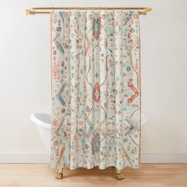 Cortina De Tela De La Decoración Verde Rojo Ligero tradicional Kilim patrón de rayas