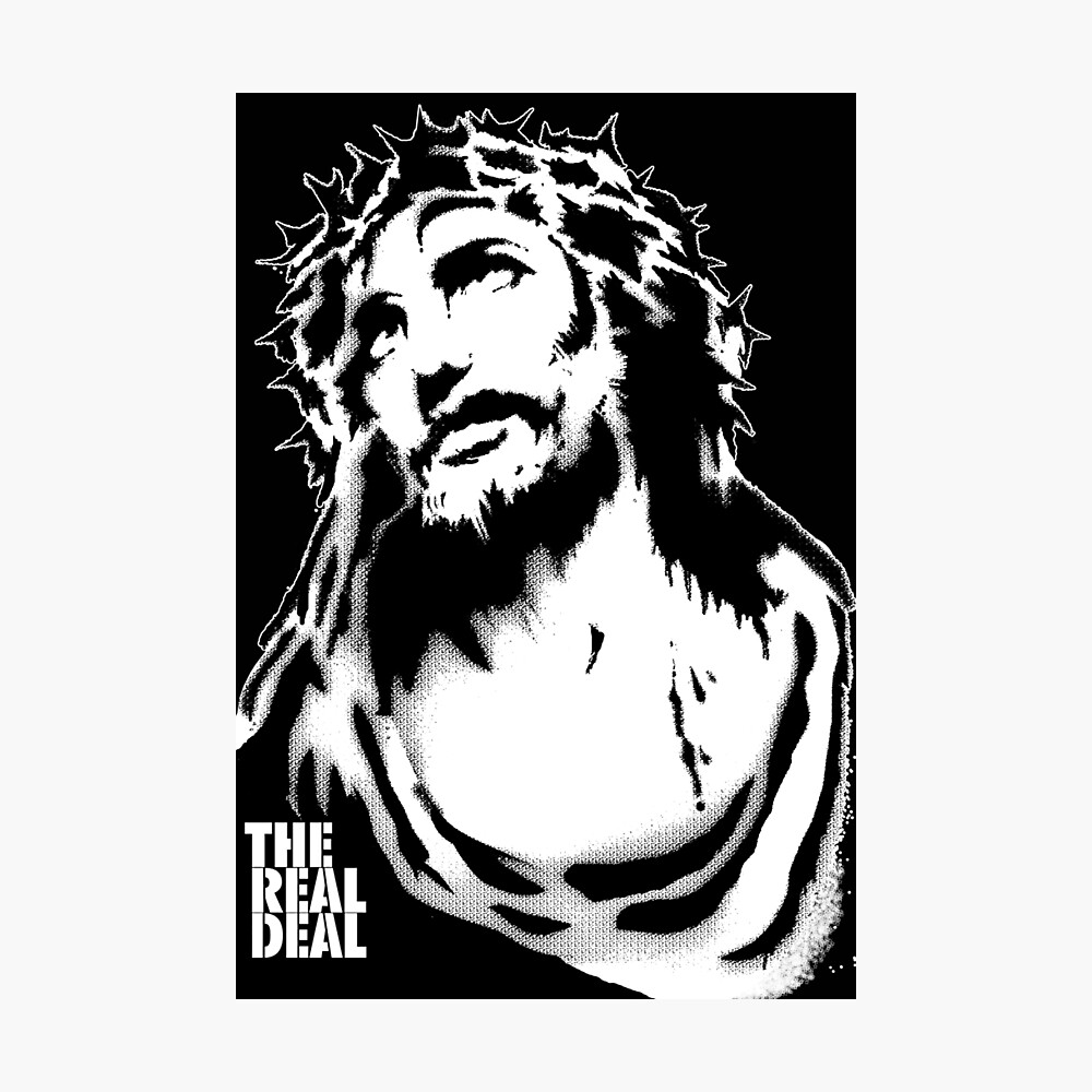 "Jesus Stencil" Photographic Print by masterplan | Redbubble