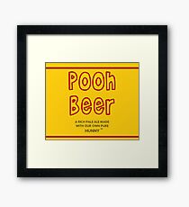 Pooh Beer Framed Print