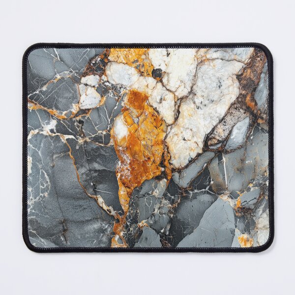 Item preview, Grey & Gold Marble Texture designed and sold by RetroNeon.