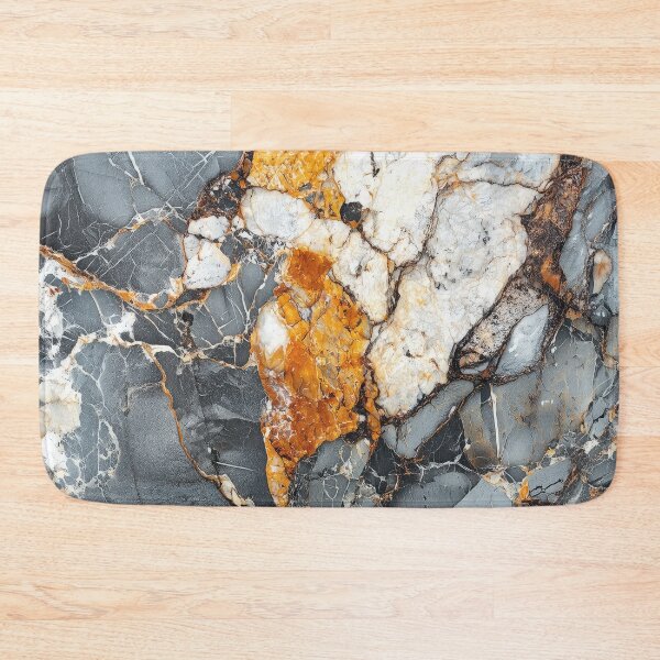 Item preview, Grey & Gold Marble Texture designed and sold by RetroNeon.