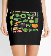All Kinds Of Vegetables Mini Skirt