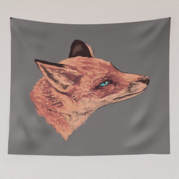 Item preview, Cool Fox With Blue Eyes Head designed and sold by Crescent-Canvas.