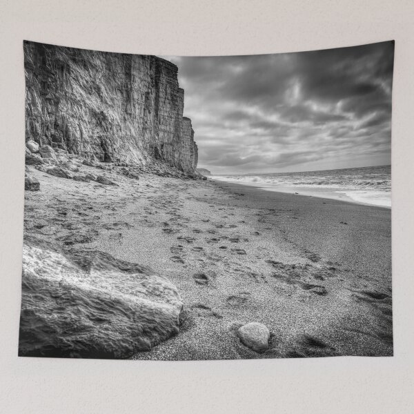 Item preview, Sandstone Cliffs At West Bay, Dorset, UK, Black And White designed and sold by Paul Thompson Photography.